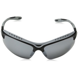 Eyelevel Men's PEAK PEAK Rectangular Sunglasses 70, Black/Grey/Grey Lens