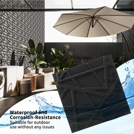 Art3d 100 Pack Decorative 3D Wall Panels, 97 Sq.Feet PVC Interior Wall Décor, 11.8"x11.8", Black