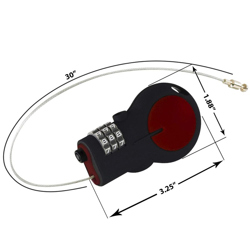 Lewis N. Clark Cable Luggage Lock | TSA Approved |