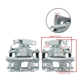 labwork 2Pcs Brake Caliper with Bracket Rear Left Replacement for Ford Transit 150 250 350 2015-2019