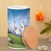 Fabulous Ceramic Pot with Lid Bamboo - Medieval Castle in