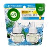 Air Wick Plug in Scented Oil 2 Refills Fresh Waters