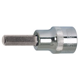 KS Tools 918.1702 1/2" CHROMEplus Bit socket hexagon, short, 7/32''