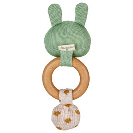 Sterntaler Stay true to nature Grasping Toy Rabbit Kinni, Age 0-36 Months, 19 x 11 cm