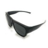 Solarite Polarized Unisex Fitover Sunglasses Black