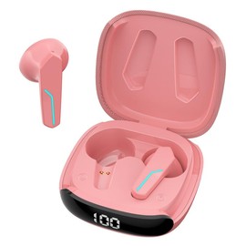 MyJoy Fashion Wireless Bluetooth Earbuds - Sleek and Stylish Design, 180hrs Standby, Wireless Charging - Color: Pink