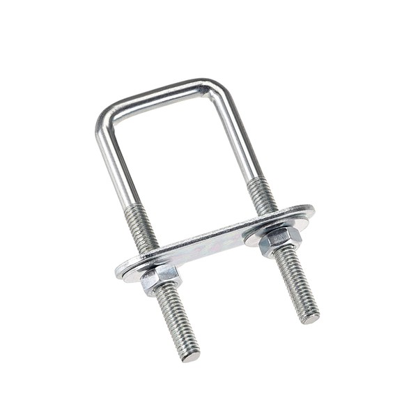 sourcing map Square U-Bolts 1-1/4"(30mm) Inner Width Carbon Steel M6