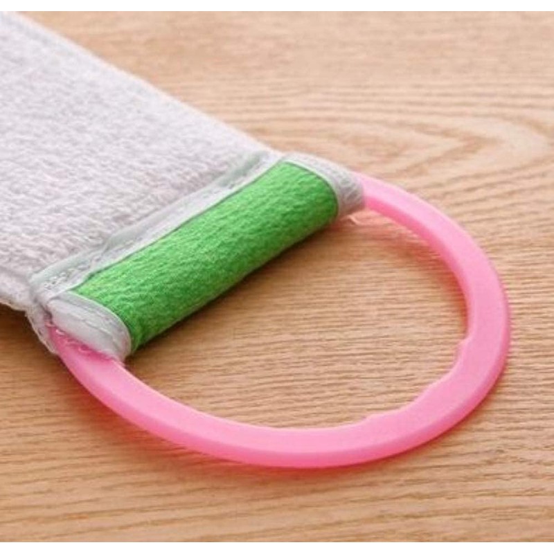 3pcs Loofahs Exfoliating Loofah Back Scrubber For Shower Double Side