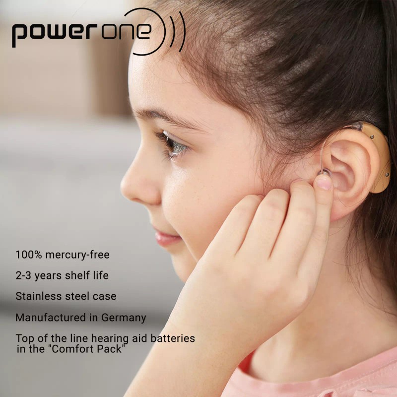 Power One Size 13 Hearing Aid Battery (40 Batteries) EXP