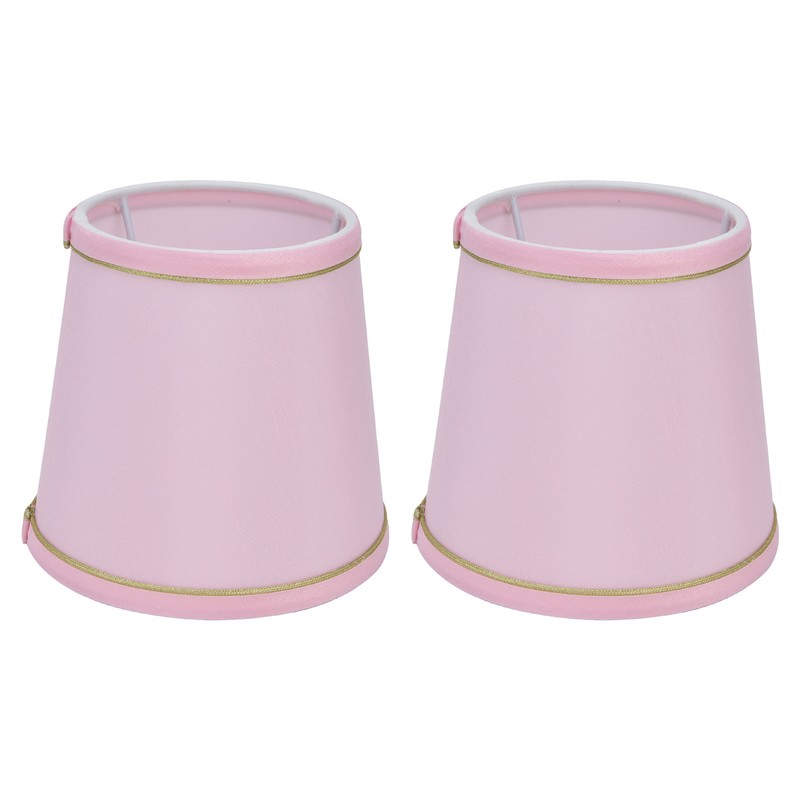 2PCS European Style E14 Lamp Shade Pink Lampshade for Chandelier