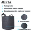 JERIA 12-Pack 3 Gallon, Vegetable/Flower/Plant Grow Bags, Aeration Fabric Pots