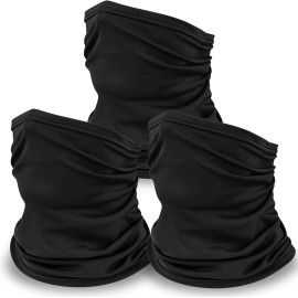 Unbranded Balaclava Neck Gaiter Elastic Face Mask Women Men Bandana UV Protection Scarf US - Dark Blue