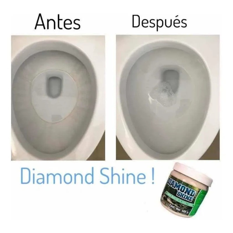 Diamond Shine Crema Limpiadora Quita Sarro Manchas. 1kg