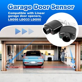 HAE00002 Garage Door Openers Sensor Beam Eyes Kit - Compatible with Linear Garage Door Opener HAE00002, LSO50, LDO33, LDO50
