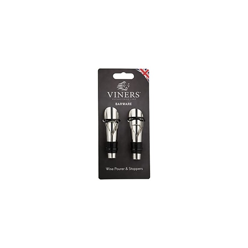 Viners Barware Set of 2 Wine Pourer/Stopper Giftset