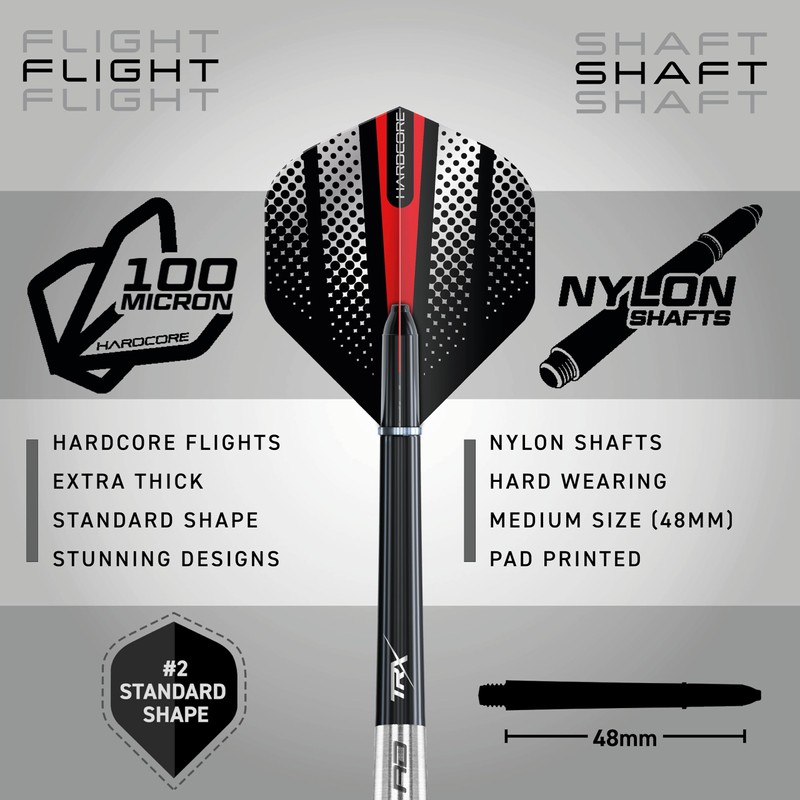 RED DRAGON Torpedo: 28g Flightmaster - Tungsten Darts Set with