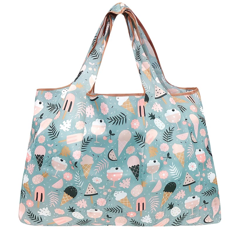 Bolsa de la compra reutilizable de nailon grande y duradera