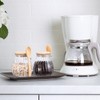 Willinglong 4 Pack Sugar Container with Bamboo Lid and Spoon