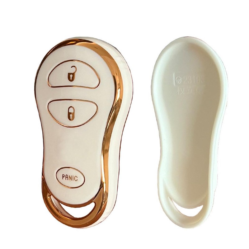 Rilnaewn Soft TPU for Jeep Key Fob Cover Fits for