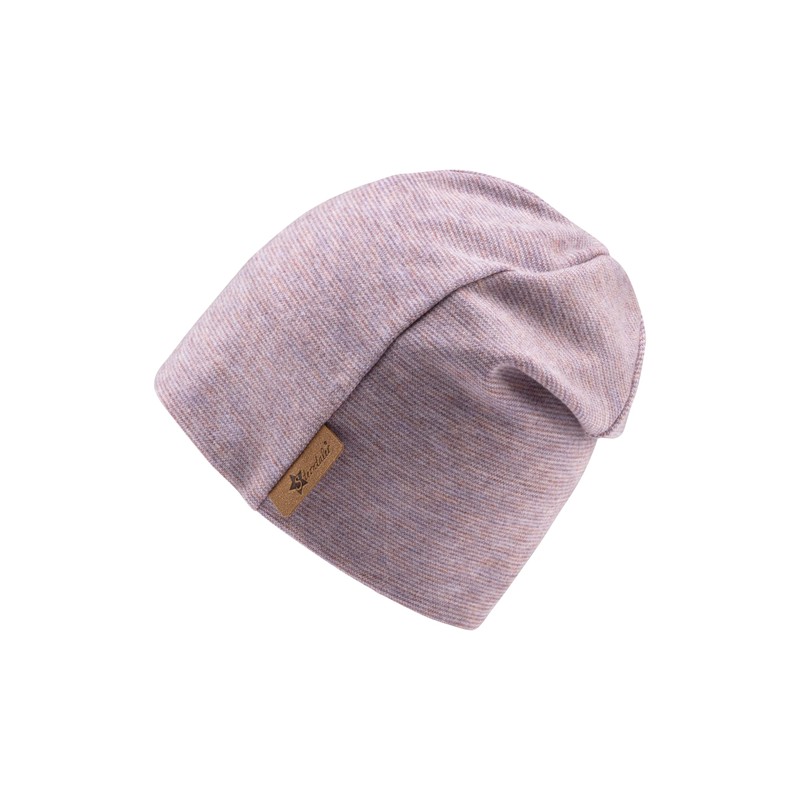 Sterntaler Girls' Beanie Stripes without, Pastel Purple