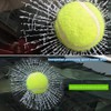 3D Simulation Tennis Break Glass Car Window Sticker, Baseball Broken
