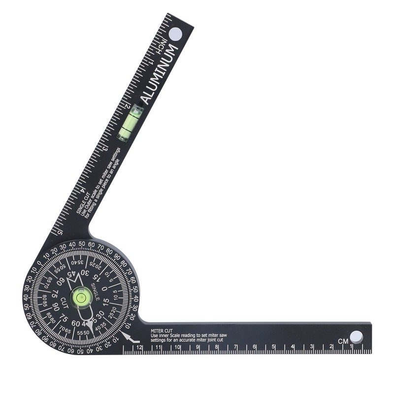 Miter Saw Protractor Metal Angle Measurement Finder Gauge Cutting Guide