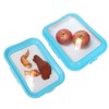 EOAMGO 2 Pack Stretch Fresh Storage Trays with Lids, Stackable