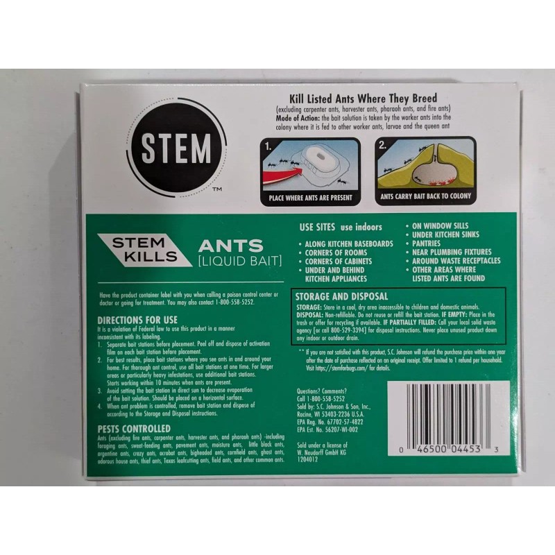 STEM Lot of 6 STEM Ant Killer Liquid Bait 4-Pack.