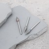 LT Easiyl 3pcs 2.35mm Cone Cuticle Diamond Drill Bit Fine