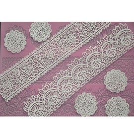 Girl style Lace Mat Silicone Mold Cake Design Cake Decorating Tools Cake Decorating Tools Cake Decorating Tools Rose Pattern