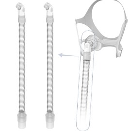 2 Packs Replacement Hose Compatible with Airfit N20, 2 Packs Replacement Short Tube for N20, Avoid Leakage and Reduce Noise, Great Value Supplies by BlessEase.