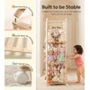 Mallify Wooden Stuffed Animal Storage, 3-Tier Natural Solid Wood Plush