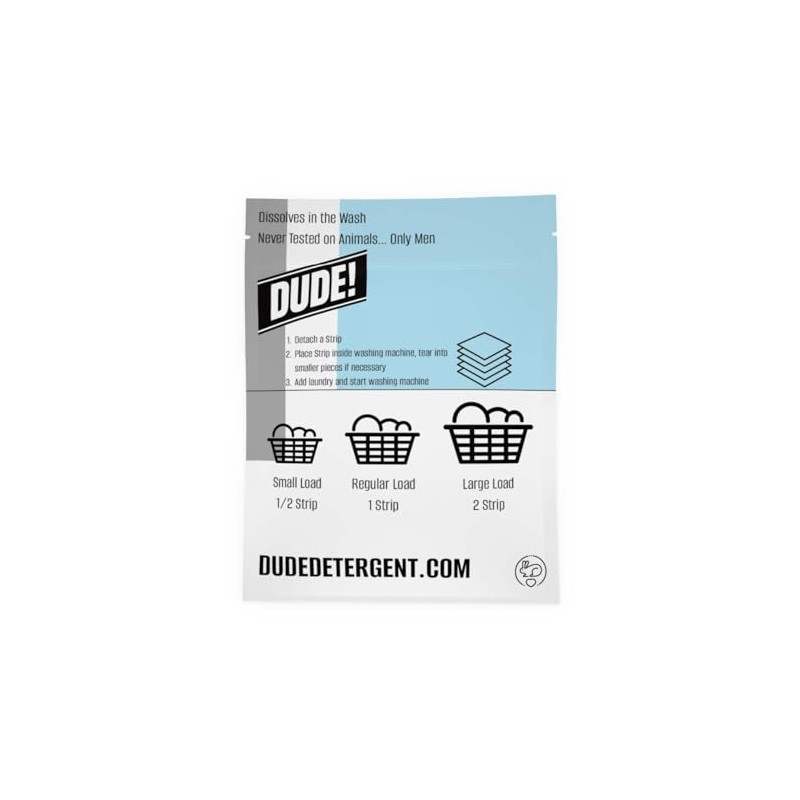 Dude Detergent Laundry Sheets, Fresh & Clean Scent, 30 Sheets