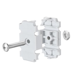 Weysat 12 Pcs Joiner Plates Set Closet Support Brackets Parts Shelf Organizer Joiner Plate Connectors for Shelf Organizer Grid Wall Clamps Grid Connectors