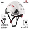 HEARMOR Construction Site Safety Helmet, EN397 Certified Adjustable ABS Safety