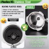 51mm Portafilter for CASABREWS 3700/CM5418, Dual Spout Espresso Handle with