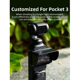 Taoricup DJI Osmo Pocket 3 Sunshade for Osmo Pocket 3 Screen Hood Pocket 3 Display Protective Cover Osmo Pocket 3 Accessories