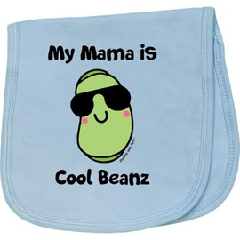 inktastic Cool Beans Mama Baby Burp Cloth Light Blue - Flossy and Jim 2b9a3