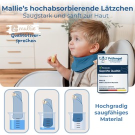 Mallie® Muslin Baby Bibs Set of 8 | As Bibs, Triangular Scarf Baby or Baby Bibs | As Muslin Neckerchief Baby, Muslin Scarves Baby and Baby Bibs | Drool Bibs Baby and Neckerchiefs Baby, Winter lake