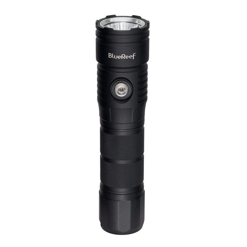 Blue Reef 2000 Lumens Dive Light, High-Powered Rechargeable LED Flashlight,