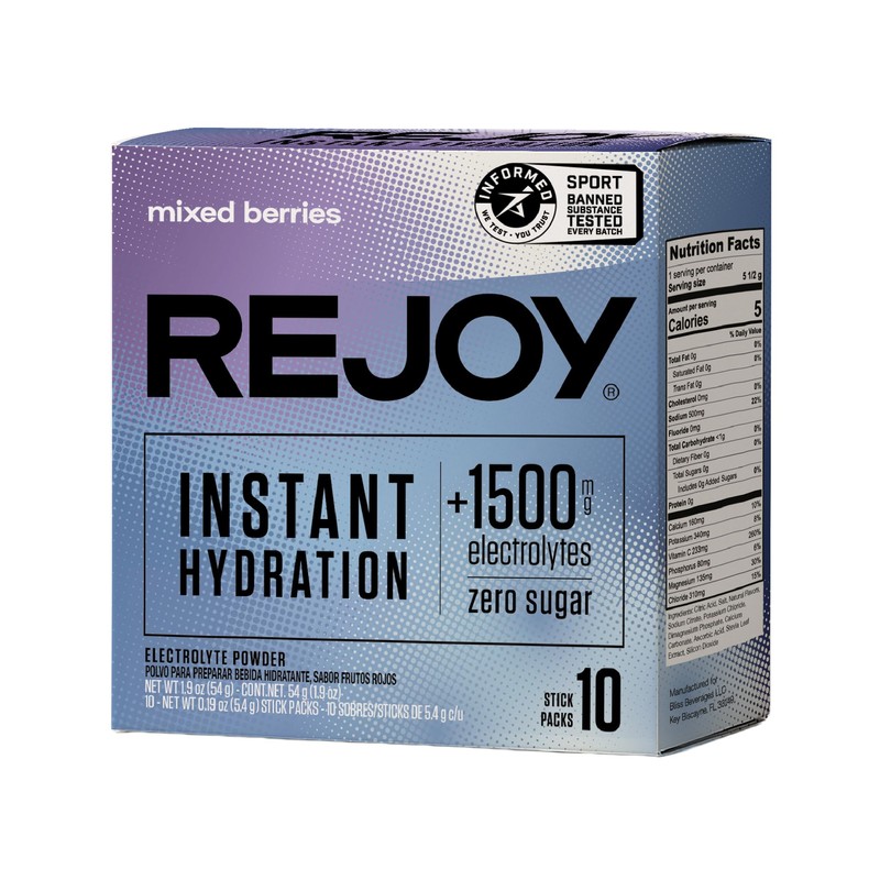 Rejoy Paquetes de Electrolitos En Polvo Suplemento De Hidratación Instantanea