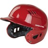 RAWLINGS Velo Series Gloss Baseball Batting Helmet, Scarlet, Senior