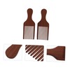 IWOWHERO 2Pcs Wooden Long Tooth Hair Comb Wide Flat Comb