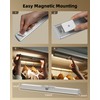 EZVALO 3 Pack Motion Sensor Closet Lights, 15inch Rechargeable Cabinet