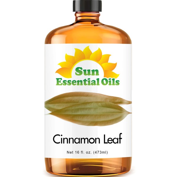 Sun Essential Oils 16oz - Cinnamon Leaf Essential Oil - 16 Fluid Ounces