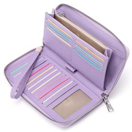 GAEKEAO Leather Purses for Women, Large Capacity Ladies Purse, RFID Purses for Women with Multiple Card Slots and Roomy Compartment