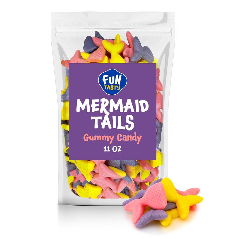 Mermaid Tails Gummy Candy - 11 Ounce Pack (About 40