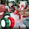 Miioto Christmas Ribbon, Gift Ribbon, Red Green, Gift Ribbon Wide,