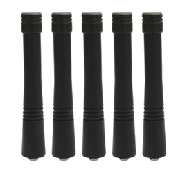HAD9742A Stubby Antenna Compatible for Motorola CP200 CP200D HT1550 HT750 HT1250 HT600 GP300 GP340 GP88S GP380 GP328 P110 PR400 P1225 CT250 VHF 146-174 MHz 3.5 Inch (5 Pack)