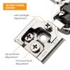 Chibery 30 Pack 3/4" Overlay 3D Soft Close Concealed Hinge